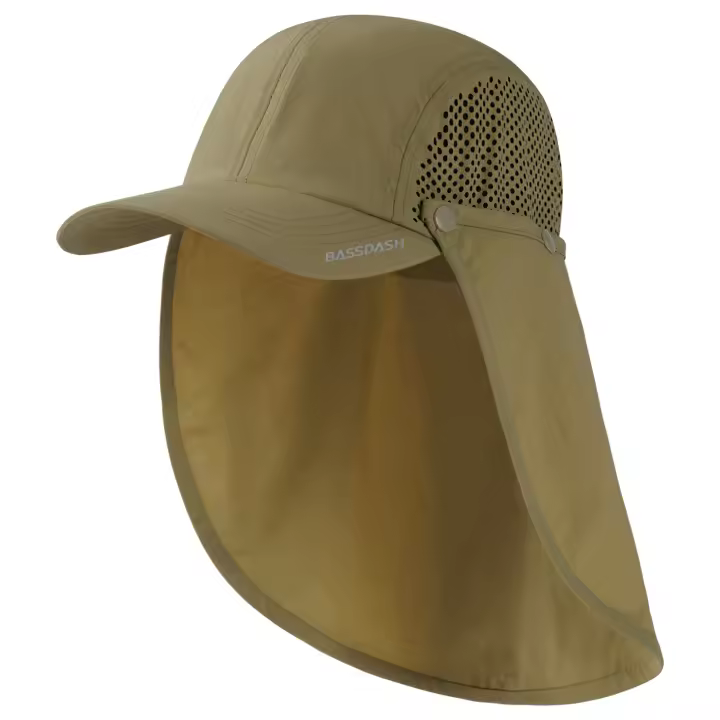 Gorro De Pesca BASSDASH Con Protección UV UPF 50+ Plegable Y Cola De Mosca Removible Para Hombres Y Mujeres Ideal Para Golf Y Senderismo - 1
