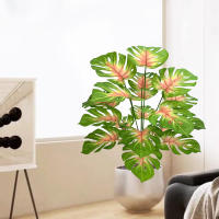 Planta Artificial De Monstera Grande 40-110cm Hojas Verdes De Tortuga Para Decoración De Jardín Y Habitaciones Material Sintético - details 12