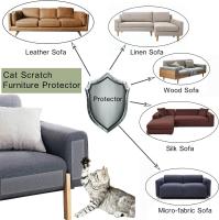 Protector De Sofá Para Gatos Tapete Antirrascas Poste De Rasguño Accesorio De Muebles Resistente Plástico Cinco Niveles O Más - details 1
