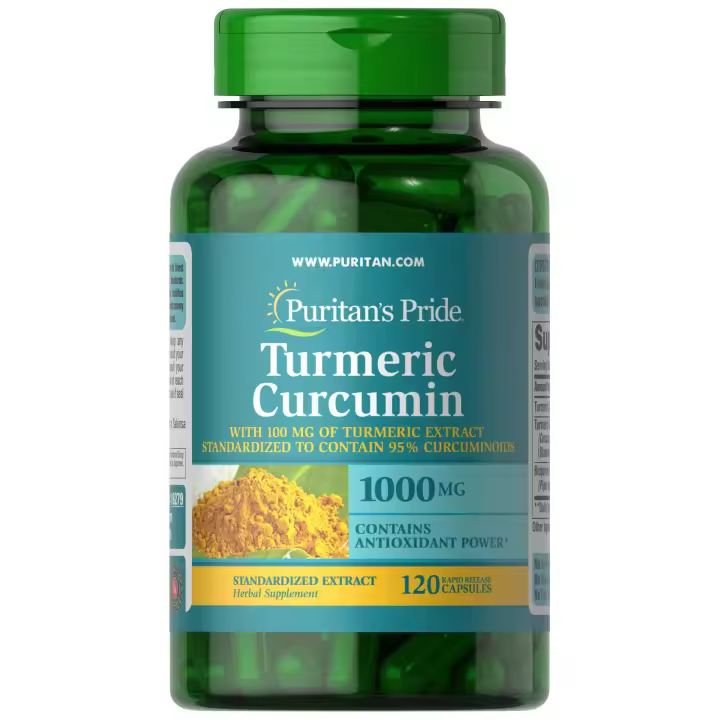 PURITANS PRIDE - Cúrcuma curcumina con bioperina 1000 mg - **60CAPS** La cúrcuma contiene flavonoides, antioxidantes de origen vegetal* Apoya el bienestar general y un estilo de vida saludable* Las cápsulas también se pueden abrir y preparar como té. - 1