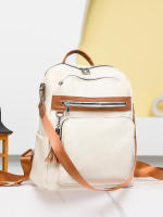 Mochila urbana sencilla de PU para mujer - details 7