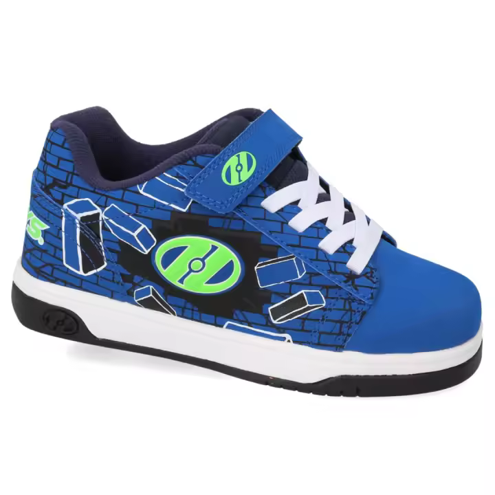 ZAPATOS HEELYS DUAL UP X2 BRICS BLUE - Marca Heelys - Dos Ruedas - Cierre con Cordones y Velcro - 1
