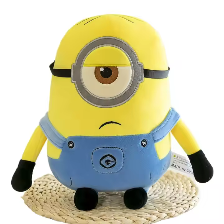 Almohada De Peluche Minion 30CM Color Amarillo Personaje De Película Suave Y Durable Regalo Ideal Para Cumpleaños De Niños - 1