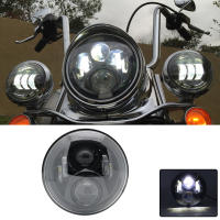 Faros De Motocicleta LED Redondos De 7.5 Pulgadas Universal Cafe Racer Luz De Distancia Refit Faro De Motocicleta 40w - details 36