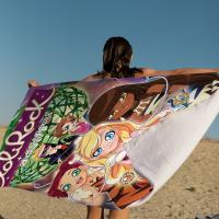 Toalla De Playa LoliRock Anime Dibujos Animados Absorbente Y Suave Para Niños Regalo Ideal Para Viajes Camping Gimnasio - details 8