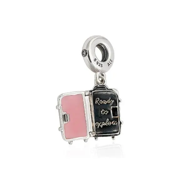 PANDORA - Bead Charms de Plata de Ley 925 con Cercado 797887 EN160.Viene con el original embalaje de Caja de Giunte. - 1