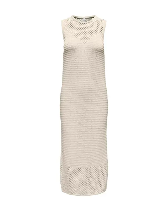 Vestido Only Alula blanco crochet troquelado para mujer - 1