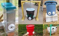 Kit De Dispensador De Alimentos Para Ponedoras De Pollo DIY Rainproof Ahorro De Alimentos Con Porta Alimentos Automático De Gravedad - details 8