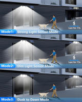 Luz Solar Exterior Con Sensor De Movimiento Y Control Remoto IP65 Impermeable Para Patio Garage Seguridad Luz De Pared - details 5