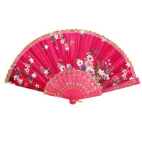 Abanico De Lujo En Estilo Español Vintage Con Diseño De Estampado Y Encaje Plegable Para Danza Y Decoración De Bodas Y Fiestas - details 2