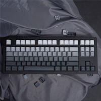 Keycaps Gris Gradiente PBT Material Dye Sublimation 125 Teclas Perfil Cherry Para Teclado Mecánico Accesorios De Teclado - details 4