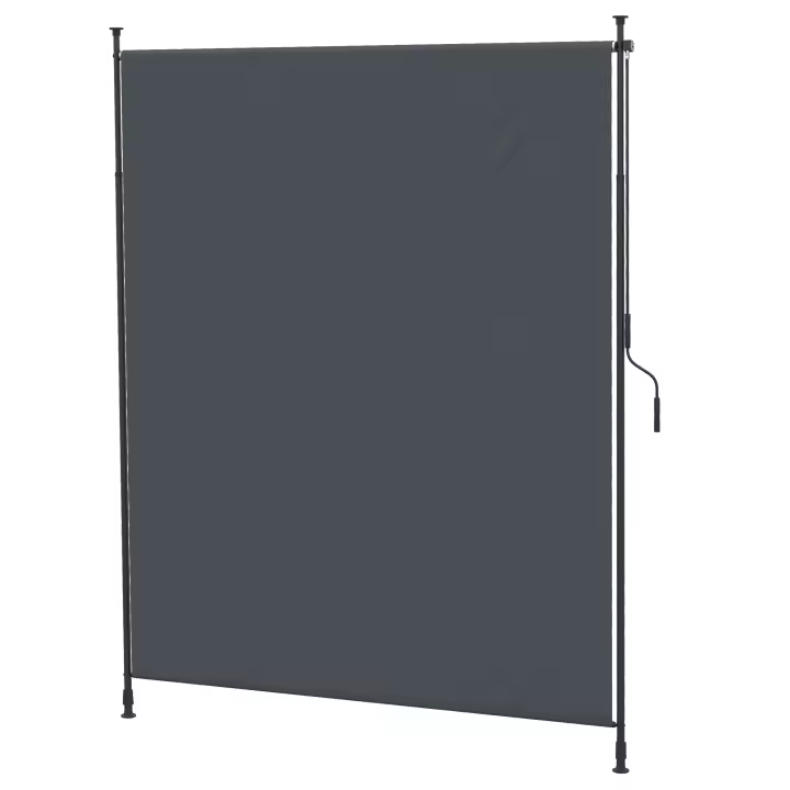 Toldo vertical 200x292 cm Vertical retrácthil con protección de Sombra regulable Aluminio gris para Terrazas y balcones - 1