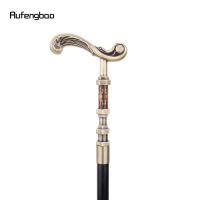 Bastón De Caminar Flor Dorada Decorativo Vampire Cosplay Vintage Moda Halloween Cruzier 93cm Punta De Goma Material De Eje De Acero - details 5