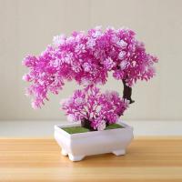 Plantas Artificiales Bonsái Árbol Simulado Flores Falsas Ornamentos De Mesa Para Decoración Del Hogar Material Plástico - details 7