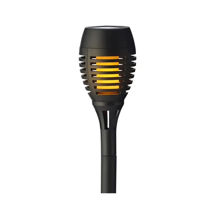 Set de 4 estacas solares efecto llama de fuego ø7,5x27cm - 1