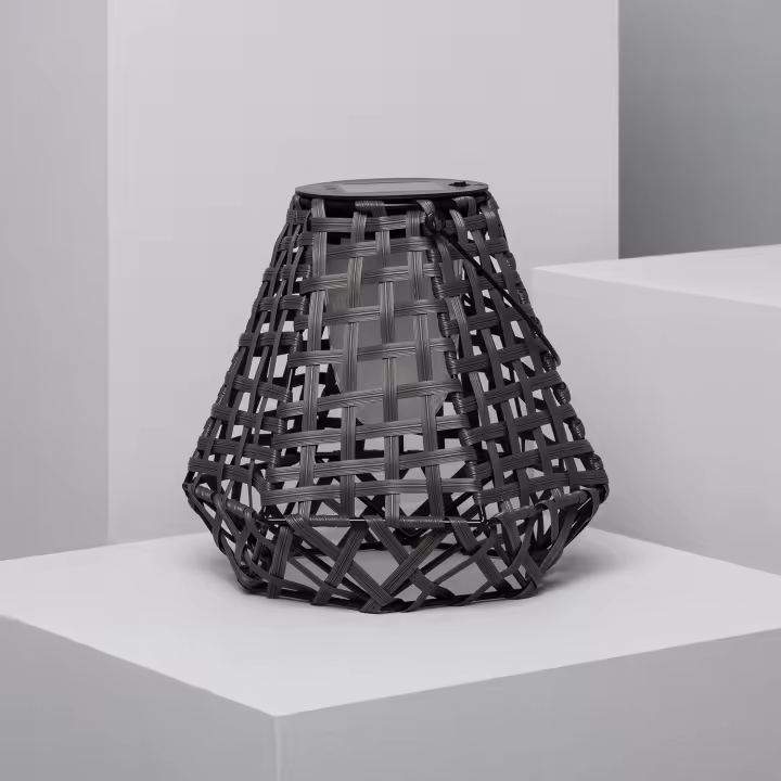 Ledkia Lámpara de Mesa Exterior Solar LED Mumbai Negro - 1