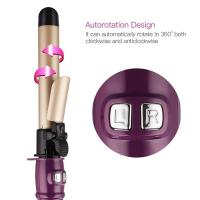 Varita de rizador de pelo giratorio automático, culer de pelo, rizador de pelo profesional de actualización u ondas para todo tipo de cabello con pinzas de pelo y herramienta de limpieza (rojo) - details 1