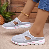 Zapatillas Casuales Para Mujer 2024 Talla Grande Transpirables Con Suela Gruesa Y Mesh Pantuflas Moda Zapatos Unisex - details 15
