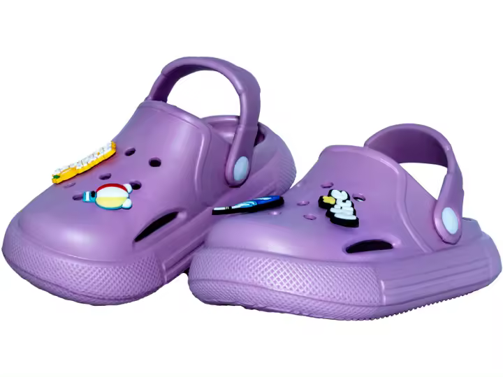 Zuecos Perforado EVA Infantiles Morado Talla 20 Juguetes MOLA MOLA - 1