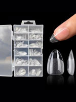 120Pcs Uñas Postizas De Acrílico XXS Extra Cortas En Forma De Almendra Pre-Aplanadas Mate Y Ligeramente Genuinas Cubiertas Para Uñas Pequeñas Y Promedio - details 0