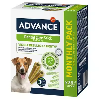 Advance Palitos de Cuidado Dental Mini - 360 gr. 28 días de tratamiento - Razas Mini - 1