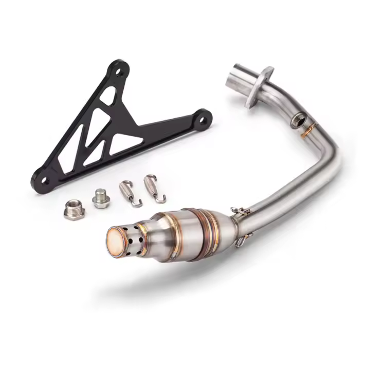 Silenciador de escape para Vespa Primavera Sprint 150 Pipa de conexión de rodilla de respiro de calidad de respiración de la marca RESPRACE - 1