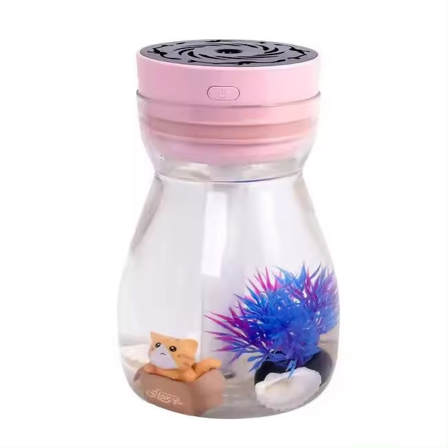 Colorido Phoenix Aromaterapia Humidificador USB Hogar Escorio Hydratación Silencio Coche Gran Spray Micro Aroma Atomizador, Rosa - 1