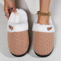 Zapatillas Casuales De Pelo Fluffy Para Mujer Invierno Plush Interior Zapatos De Mujer 2025 Plataforma Calientes Tallas Grandes Pareja Planas - details 2