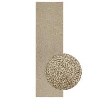 vidaXL Alfombra ZIZUR apariencia yute interior exterior 80x250cm en color Crema/Antracita/Beige - details 2