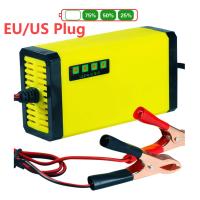 Cargador Inteligente Automático De Batería De Coche Y Motocicleta 12V 2A Con Pantalla LCD Adaptador De Carga Para Agua Y Gel De Plomo 110V 220V - details 12