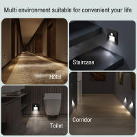 Detector De Movimiento PIR Sensor LED Para Escaleras Inducción Infrarroja Luz Humano Bajo Techo Decoración Dormitorio - details 8