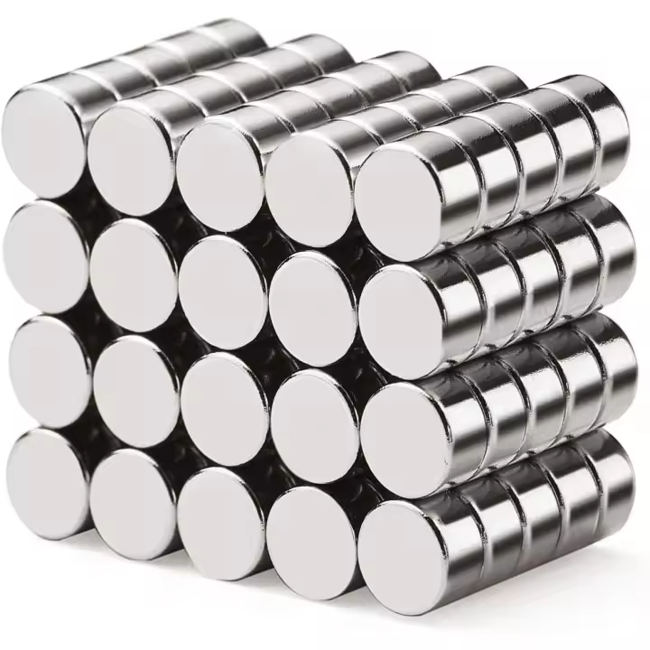 Paquete de 40 imanes extrafuertes de 6 mm x 3 mm, de neodimio, para pizarra blanca, nevera, tablero de anuncios y cuadros DIY. - 1