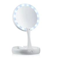 ZVD Espejo de maquillaje with Luz LED para escritorio, Espejo with increased de 1X 10X, USB or Baderías, Espejo plegable para Viajes - details 0