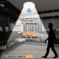 1 Lámpara LED empotrada de techo con sensor de movimiento: detección humana de color blanco para escaleras, armarios, garajes, sótanos - details 2