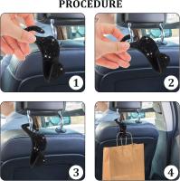 Paquete de 2 Ganchos para Coche, Ganchos de Cristal con diamantes de imitación brillantes, decoraciones para Coche, organizadores de respaldo de asiento de coche, universales para vehículos SUV y trucks - details 1
