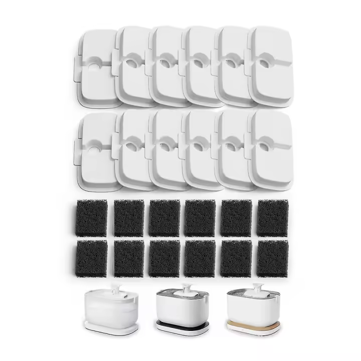 12 Pack reemplazo Filtros para Dockstream Fuente de Agua inalámbrico plwf005/plwf115/wf105, PET - 1