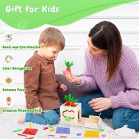 Juguete De Aprendizaje Temprano Montessori Para Niños Y Niñas Tablero Ocupado De Madera Con Sorter De Colores Y Formas Para Niños De 3-6 Años Juguete Sensorial Para El Desarrollo De Habilidades Motoras Finas - details 5