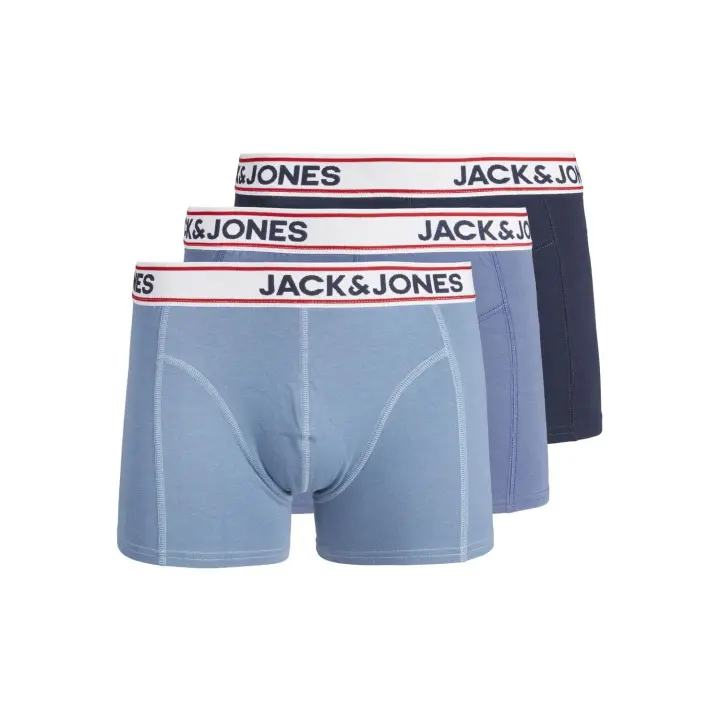 Bóxers hombre Jack & Jones Pack de 3 Calzoncillos tipo Bóxer 12236291 Azules - 1