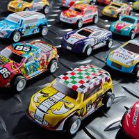 Juego De Coches De Carreras Miniatura Para Niños Con Caja De Almacenamiento Regalo De Navidad Para Niños Varones Colección De Vehículos Retroalimentados Sin Batería Material ABS - details 1