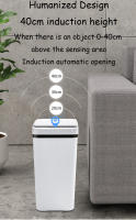 Basurero Automático De Cocina 12L Con Sensor De Movimiento Cubierta Impermeable Basurero Inteligente Rectangular Para Cocina Y Dormitorio - details 4