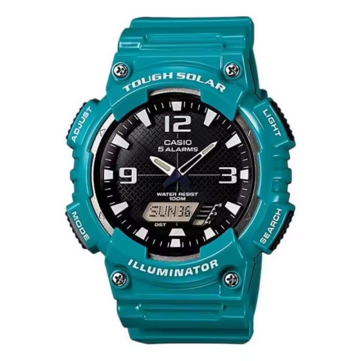 Casio Tough Solar Aq-s810wc-3a Reloj De Pulsera Analógico Para Hombre Color Azul - 1