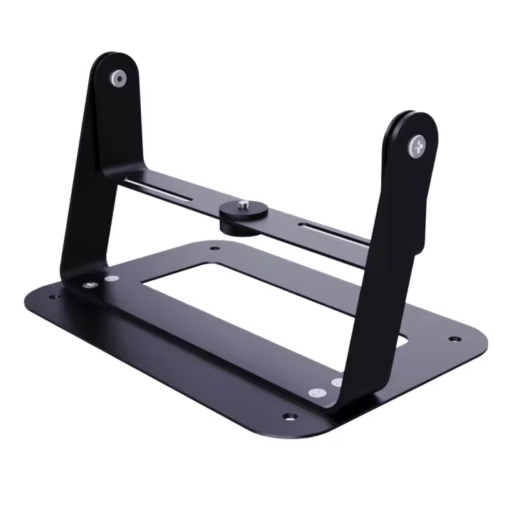 Soporte Ajustable Y Removible Para Proyector De Escritorio Con Agujero Central Universal Para Oficina Y Hogar Material De Acero De Alta Calidad Pintura Spray Color Negro Y Blanco - 1