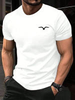 Camiseta De Algodón Para Hombre Seagull Marca De Lujo Moda Casual De Manga Corta Estilo Clásico Streetwear Disponible En Tallas S-4XL - details 1