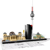Bloques De Construcción De La Ciudad Berlín 289 Piezas Modelo De Edificios Landmark Juguete De Artesanía Para Adultos - details 1