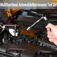 Juego De Llaves De Fijación De 46 Piezas Para Coche Motocicleta Bicicleta Herramientas De Reparación Combinadas Llaves De Fijación De Manga Destornilladores - details 1