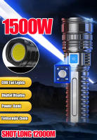 Linterna Táctica Ultra Brillante 9900000LM Con Batería Integrada Luz De Emergencia 5km 1500W Más Potente Linterna LED Resistente Al Choque - details 0