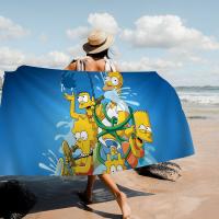 Toalla De Playa Divertida De Simpson Tamaño Grande Absorbente Microfibra Para Niños Toalla De Baño Para Natación Y Viajes - details 9
