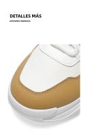 Zapatillas De Hombre Alta Comodidad Transpirables Casual Versátiles Con Suela Gruesa Para Otoño 2026 Cuero Artificial Malla - details 4