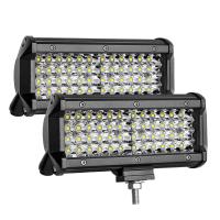 Lámpara LED De 7 Pulgadas 144W Combo Amarilla Para Tractores Camiones 4x4 SUV ATV Barco Carrocería De Coche Luz De Trabajo Y Conducción Offroad 12V 24V - details 6
