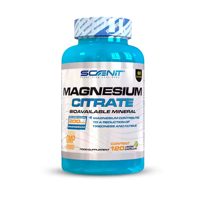 Citrato de Magnesio Capsulas - 200 mg de magnesio elemental - 120 cápsulas veganas para 2 meses - Citrato Magnesio - Citrato de Magnesio - Magnesio Capsulas - Magnesium Citrate - Magnesio Citrato - 1